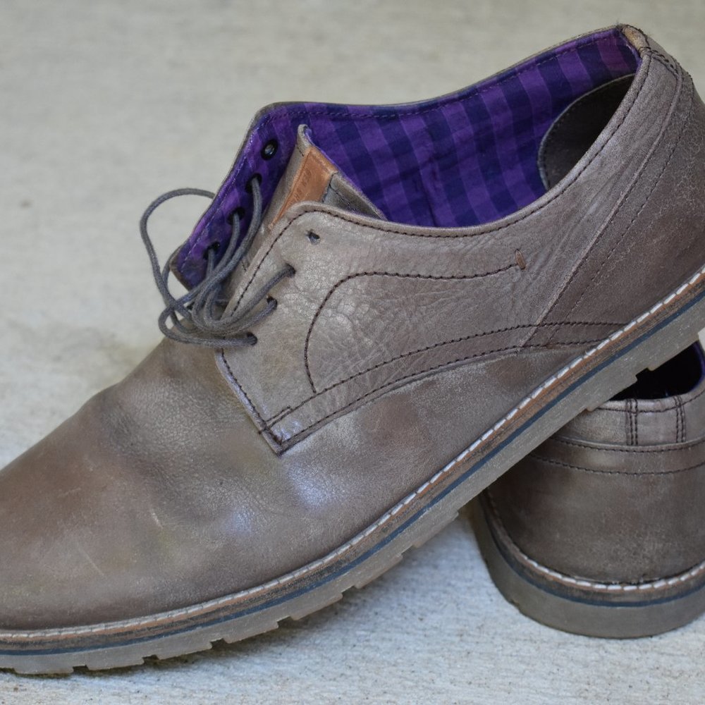 Ben Sherman Tan/Brown Leather Oxford Size 12